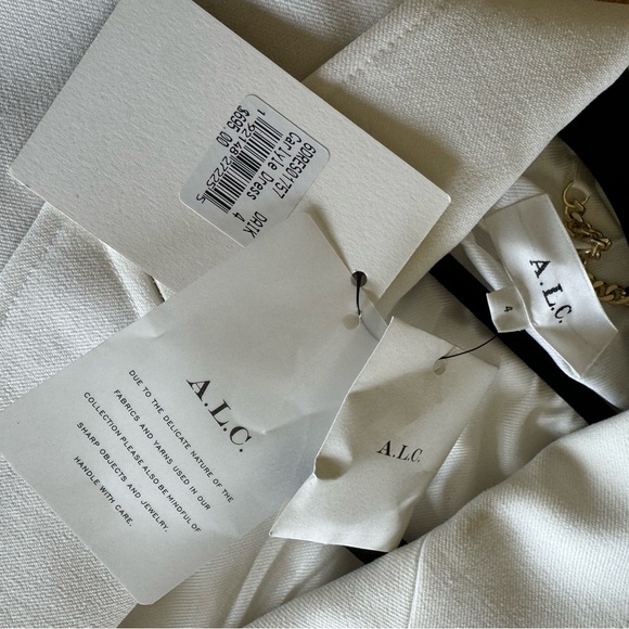 A.L.C. White Carlyle Cut Out Blazer Mini Dress Size 4 Small NWT - Picture 6 of 6